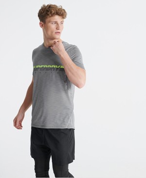 Superdry Training Lightweight Férfi Pólók Szürke | LOZXE4935